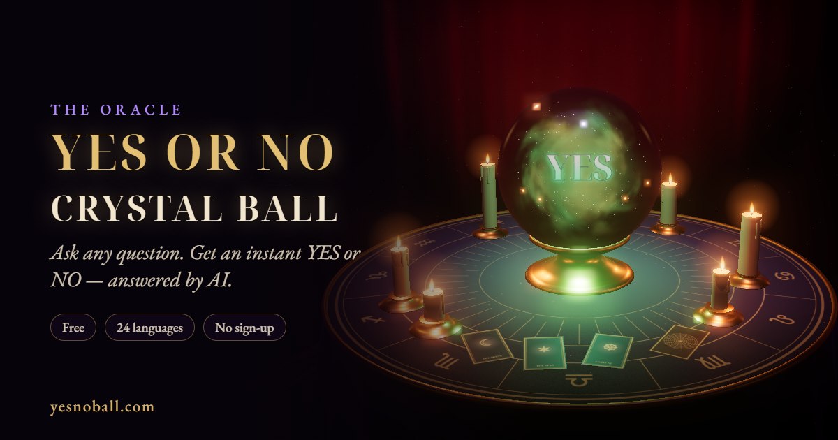 I built a crystal ball that answers YES or NO - powered by a model that returns probabilities instea